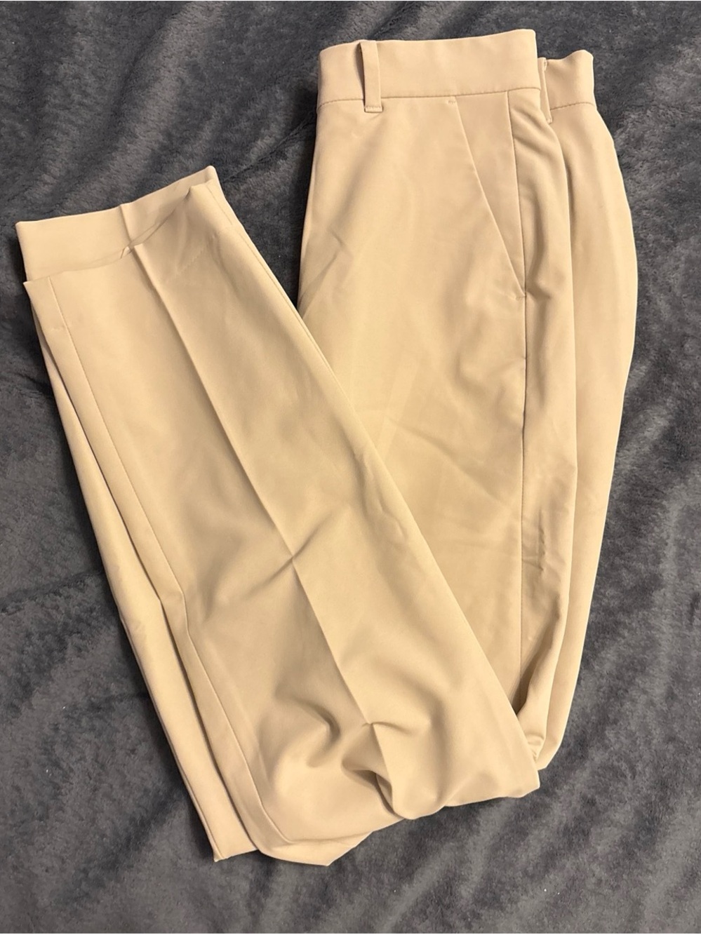 Calvin Klein Tailored Dress Pants in Light Beige